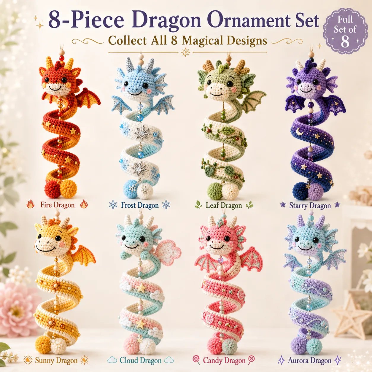 🔥 Last Day 50% OFF✨ 🐉 Beginner-Friendly DIY Enchanted Dragon Spiral Hanging Ornament Kit | Complete Kit with All Tools & Step-by-Step Guide Included 💕