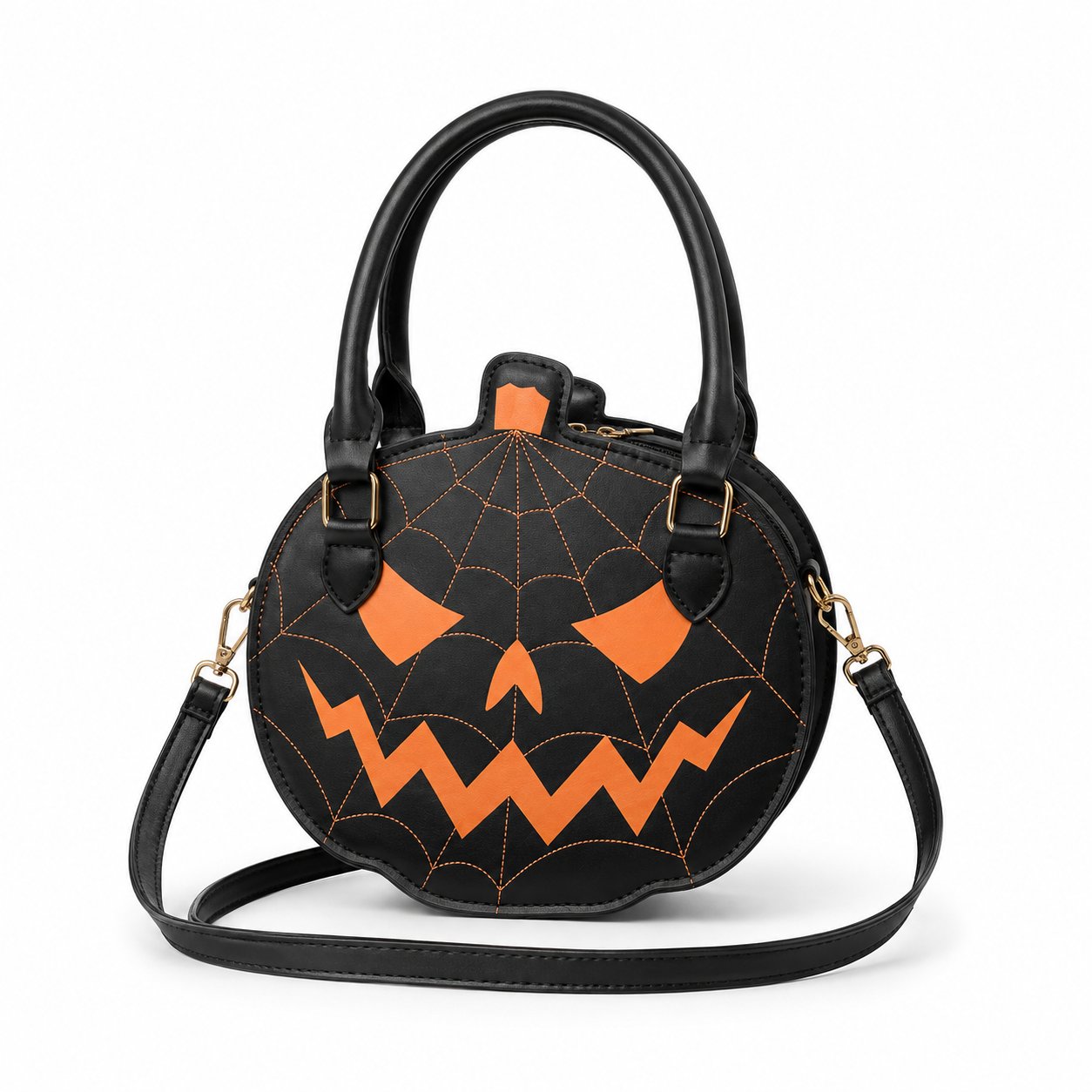 🎃 Halloween Pumpkin Handbag with Adjustable Shoulder Strap