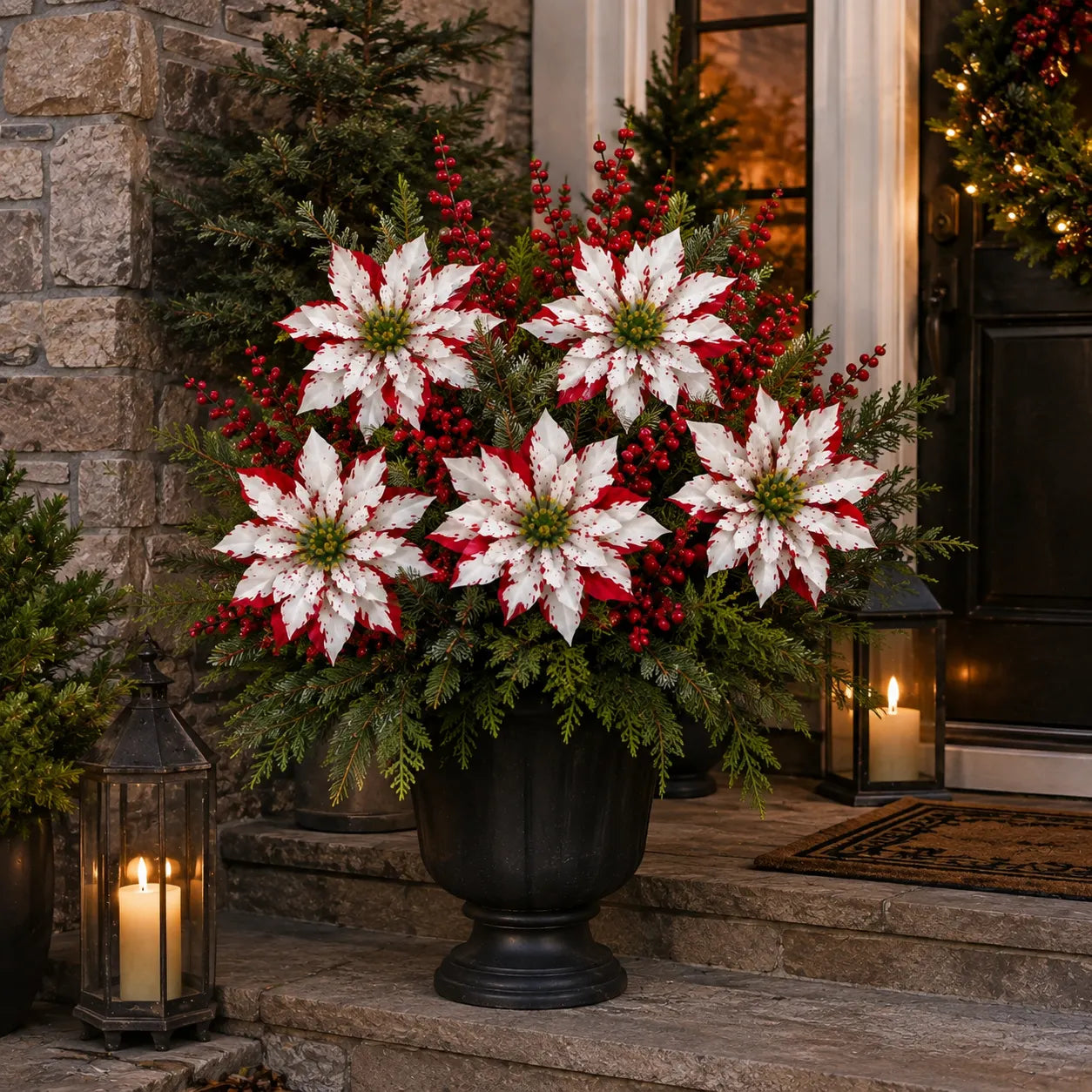 ❀Last Day 64% OFF🔥Christmas Poinsettia Planter Inserts