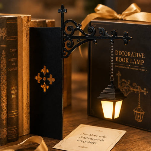 Bookshelf Lantern Light — Cozy Warm Glow Reading Lamp