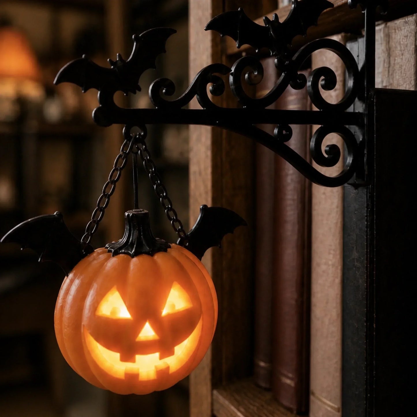 Bookshelf Lantern Light — Cozy Warm Glow Reading Lamp