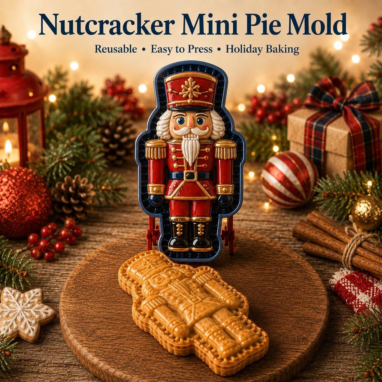 🎄 9-Design Christmas Mini Pie Mold Collection 🥧✨