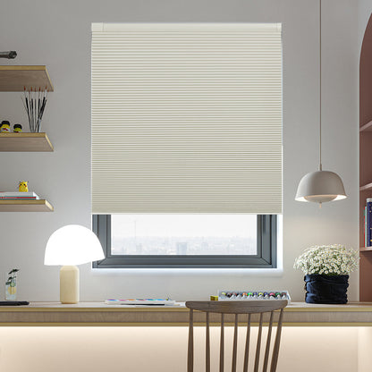Cordless No Drill Cellular Shades – Custom Size Blackout Honeycomb Shades for Windows