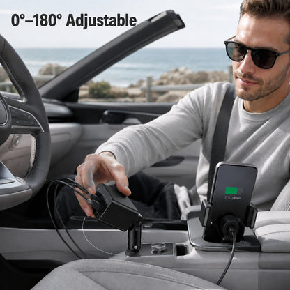 ⚡240W Fast Retractable Car Charger