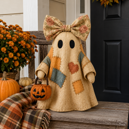 Lighted Vintage Patchwork Ghost!!