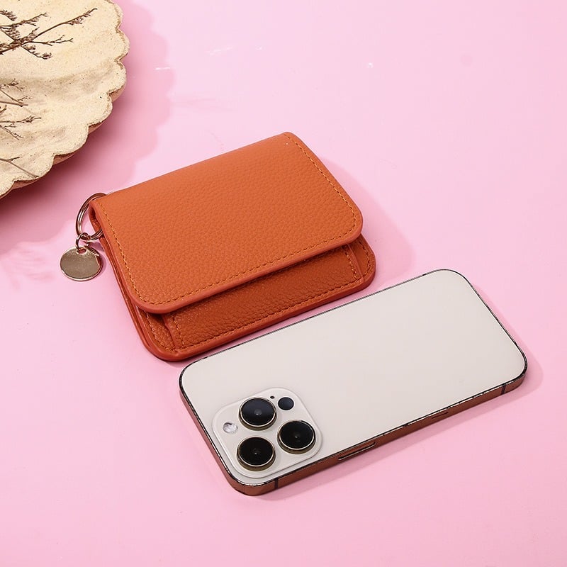 💖Hot 59% OFF🌹RFID Short Wallets for Women – Fashionable Card Holder with Key Ring & Coin Purse