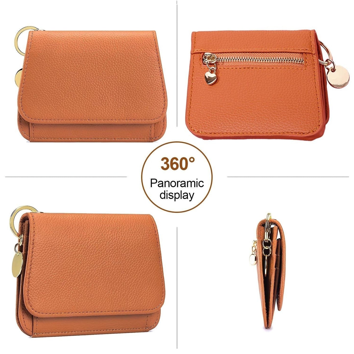 💖Hot 59% OFF🌹RFID Short Wallets for Women – Fashionable Card Holder with Key Ring & Coin Purse