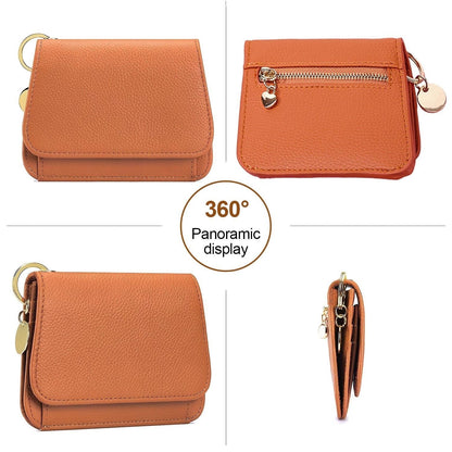 💖Hot 59% OFF🌹RFID Short Wallets for Women – Fashionable Card Holder with Key Ring & Coin Purse