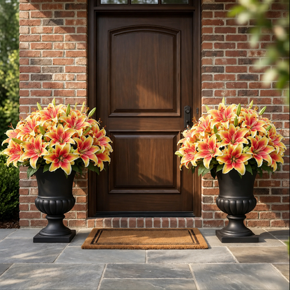 🔥Last Day 56% OFF💐‑Premium Artificial Lily Flowers‑UV Resistant, Waterproof, Windproof