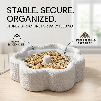 🐦2-in-1 Pumice Bird Food Bowl🐦