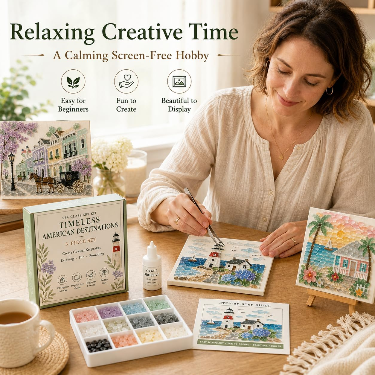 Sea Glass Art Kit Timeless American Destinations