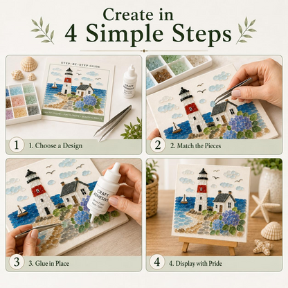 Sea Glass Art Kit Timeless American Destinations