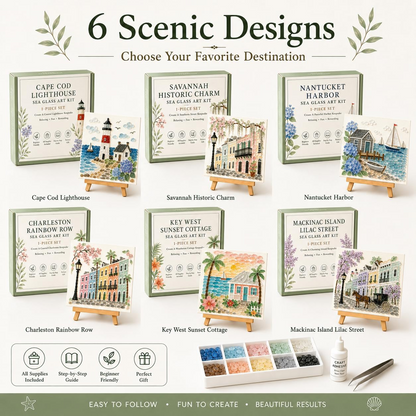 Sea Glass Art Kit Timeless American Destinations