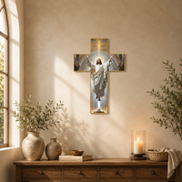 Flying Wooden Jesus Cross Wall Decor