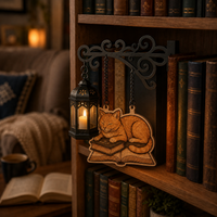 🐈 Cozy Cat & Lantern