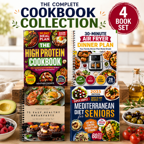 🍳🥗 The Complete Healthy Eating Cookbook Collection – 4 Books for Better Everyday Meals 📚✨