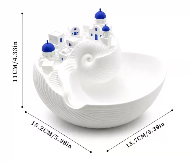 Blue and White Ocean Theme Key Holder Tray Ceramic Home Decor
