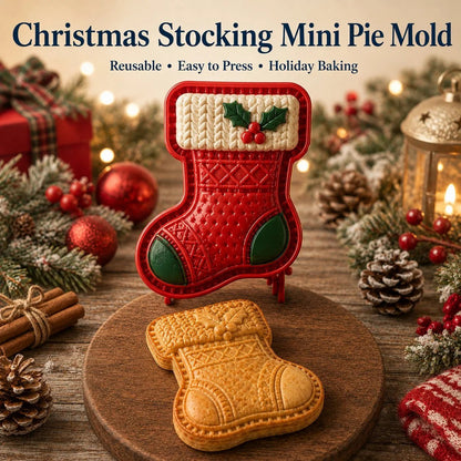 🎄 9-Design Christmas Mini Pie Mold Collection 🥧✨