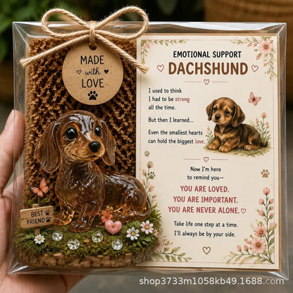 🌸🐝🦛 Emotional Glass Support Animal Gift Set – A Meaningful Little Reminder That You Matter 💕