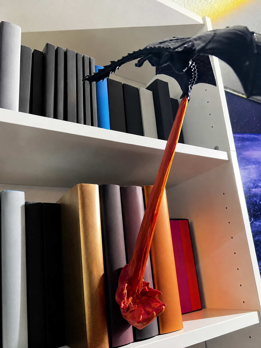 🔥 HOT SALE 🔥🐉Naotstore - Dragon Flame Book Nook
