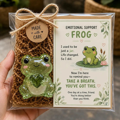 🌸🐝🦛 Emotional Glass Support Animal Gift Set – A Meaningful Little Reminder That You Matter 💕