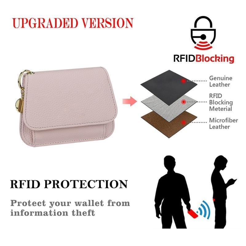 💖Hot 59% OFF🌹RFID Short Wallets for Women – Fashionable Card Holder with Key Ring & Coin Purse