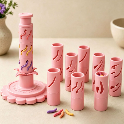 Modular Clay Bloom Maker with 9 Shaping Sleeves