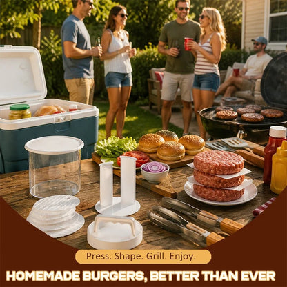 🎉🔥 50% OFF - 🍔 Burger Patty Maker for Easy Homemade Burgers