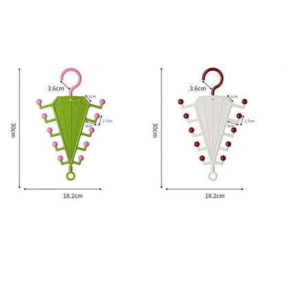Multi-Functional V-Shaped Double Sided Hanger Storage Rack