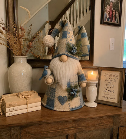 🔥LAST DAY 49% OFF 🐦 Patchwork Bird Gnome Light | Farmhouse Holiday Decor