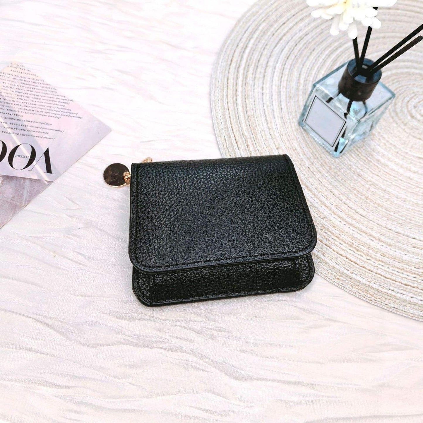 💖Hot 59% OFF🌹RFID Short Wallets for Women – Fashionable Card Holder with Key Ring & Coin Purse