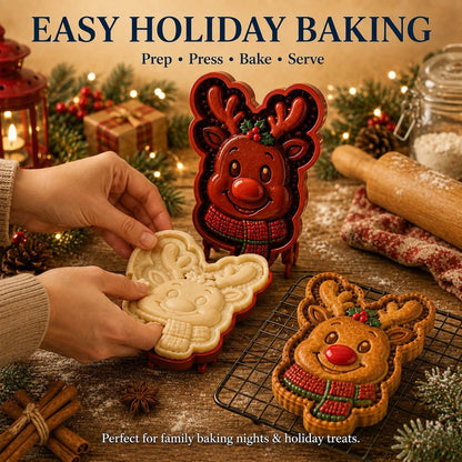 🎄 9-Design Christmas Mini Pie Mold Collection 🥧✨