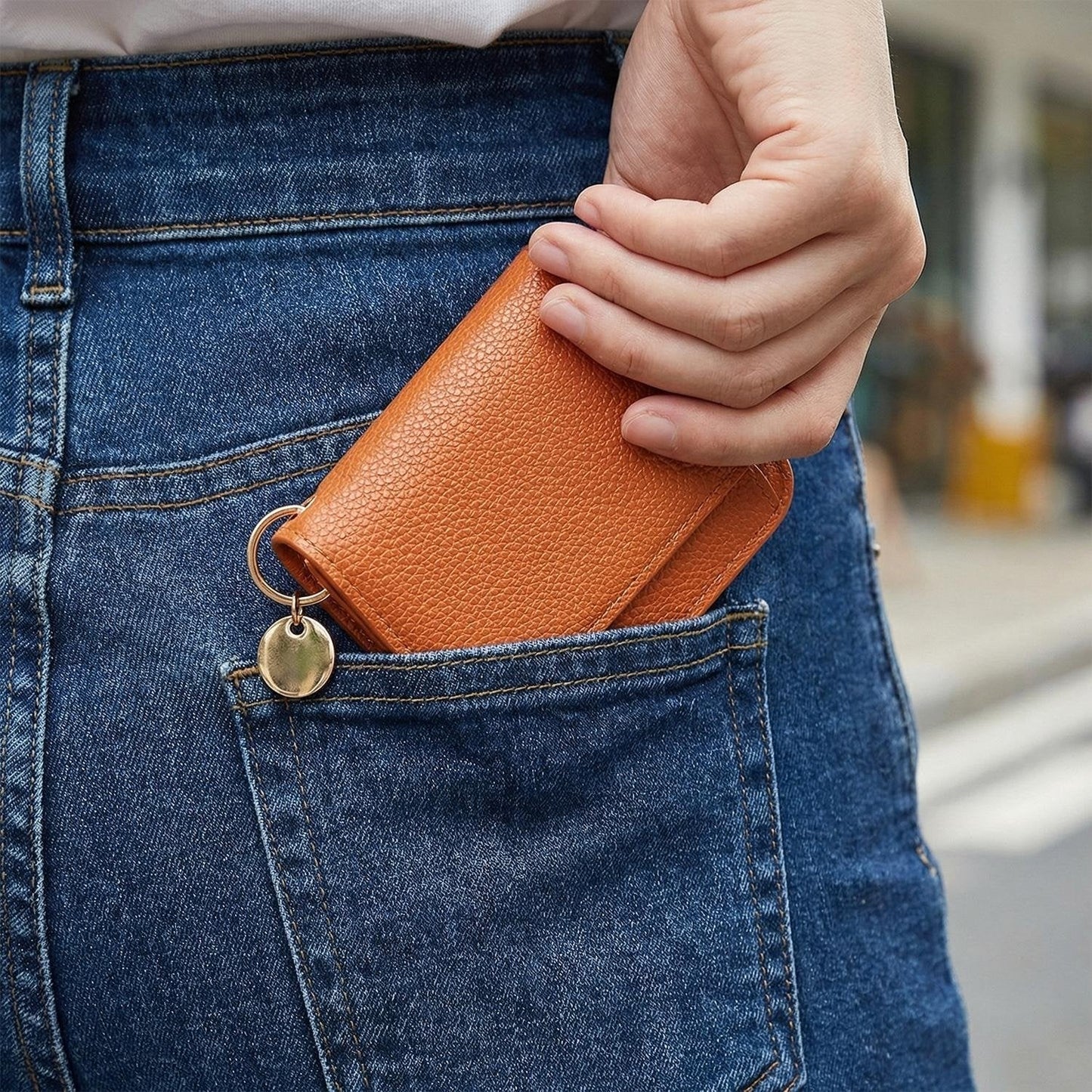 💖Hot 59% OFF🌹RFID Short Wallets for Women – Fashionable Card Holder with Key Ring & Coin Purse