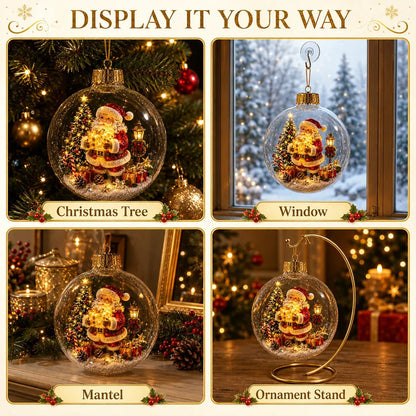 ✨🎄 Light-Up Christmas Story Ornament – Mini Holiday Scene