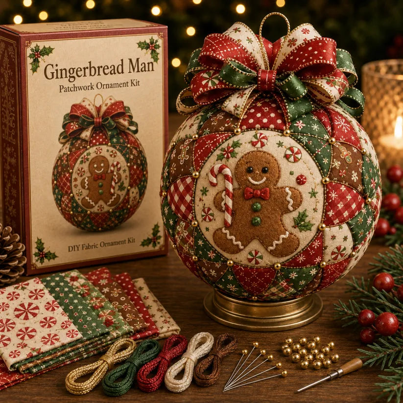 🎄 Christmas Classics Patchwork Ornament DIY Kit