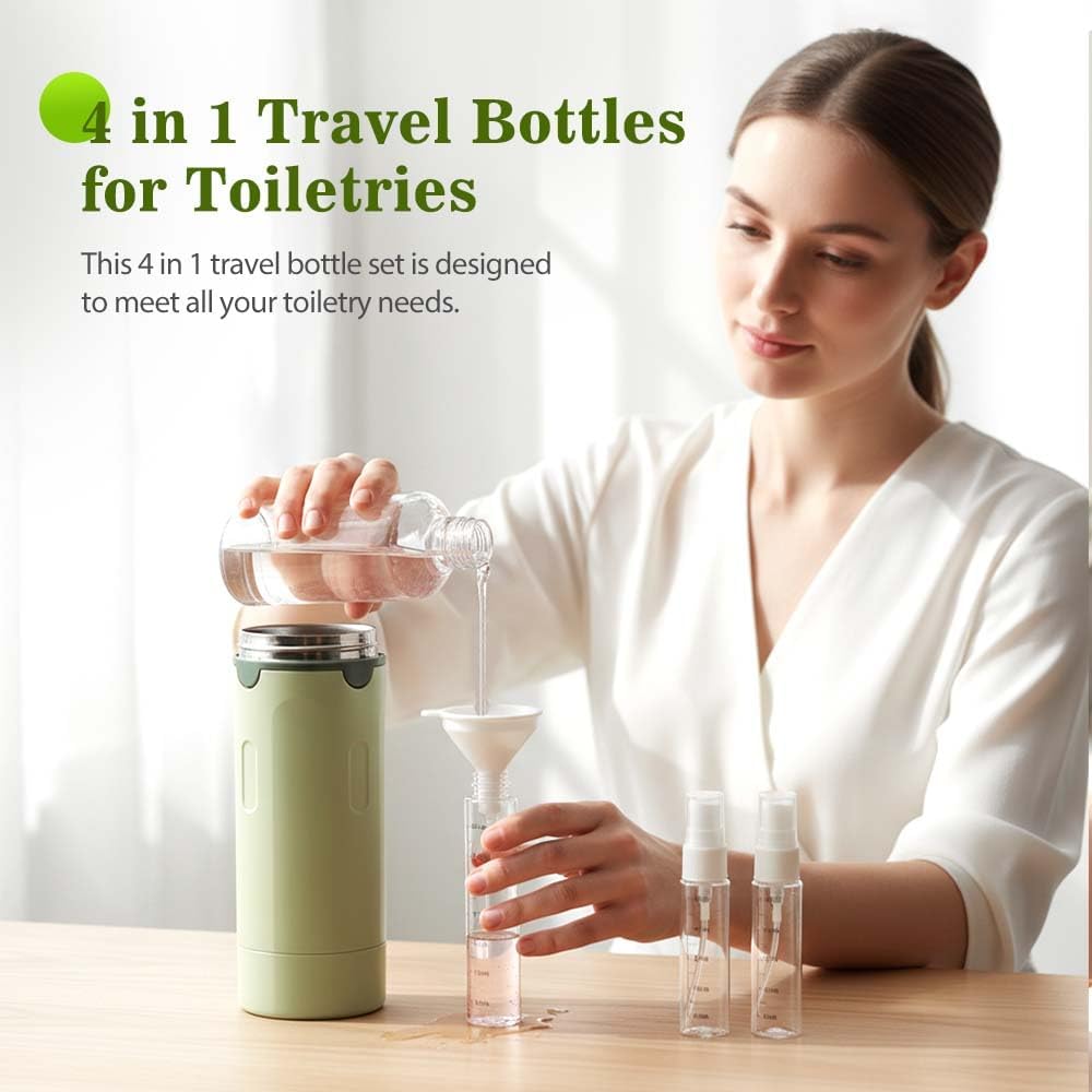 🔥Limited Time 50% Off✨4-in-1 Travel Toiletry Dispenser Bottle