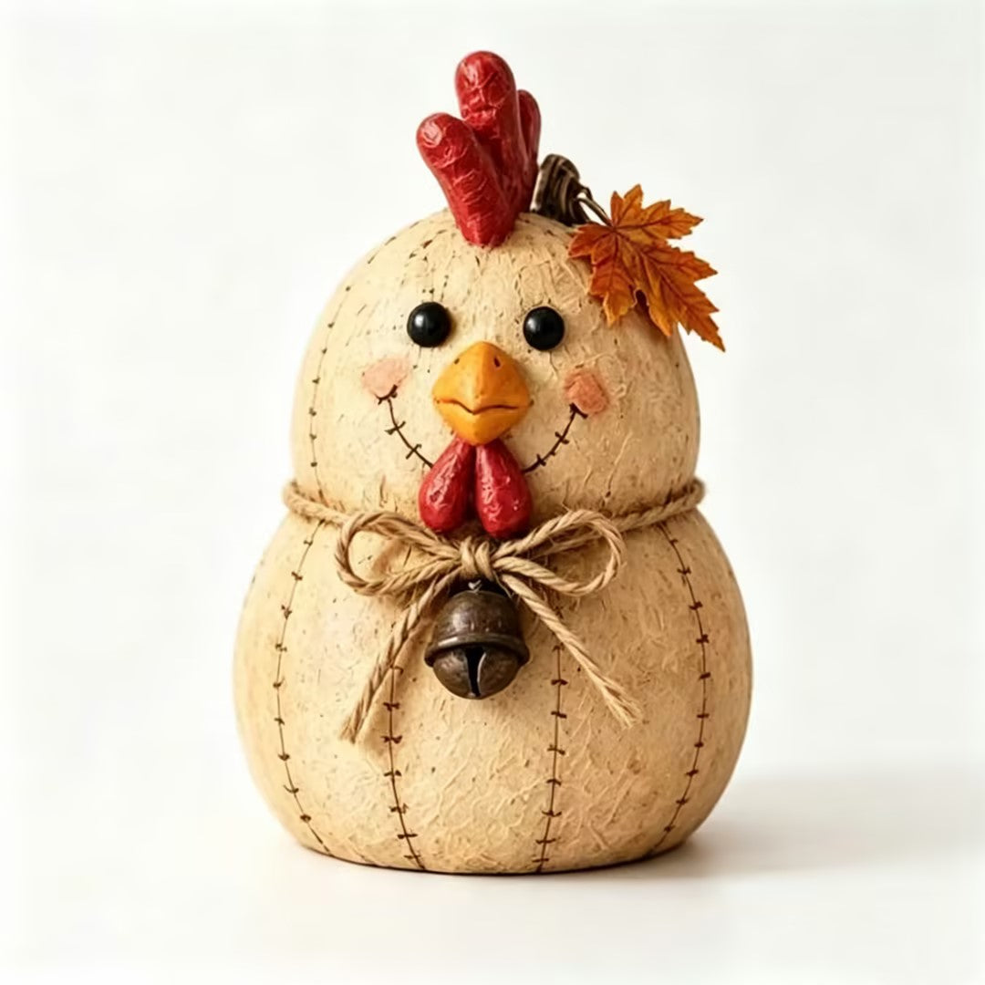 Rustic Farm Pumpkin Friends – Cow Pig Chicken Fall Decor Set
