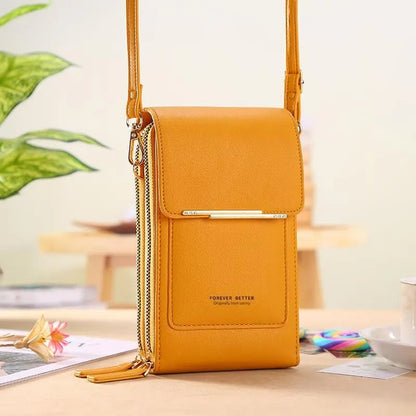 👜 Simple and elegant women's touchscreen crossbody phone wallet📱