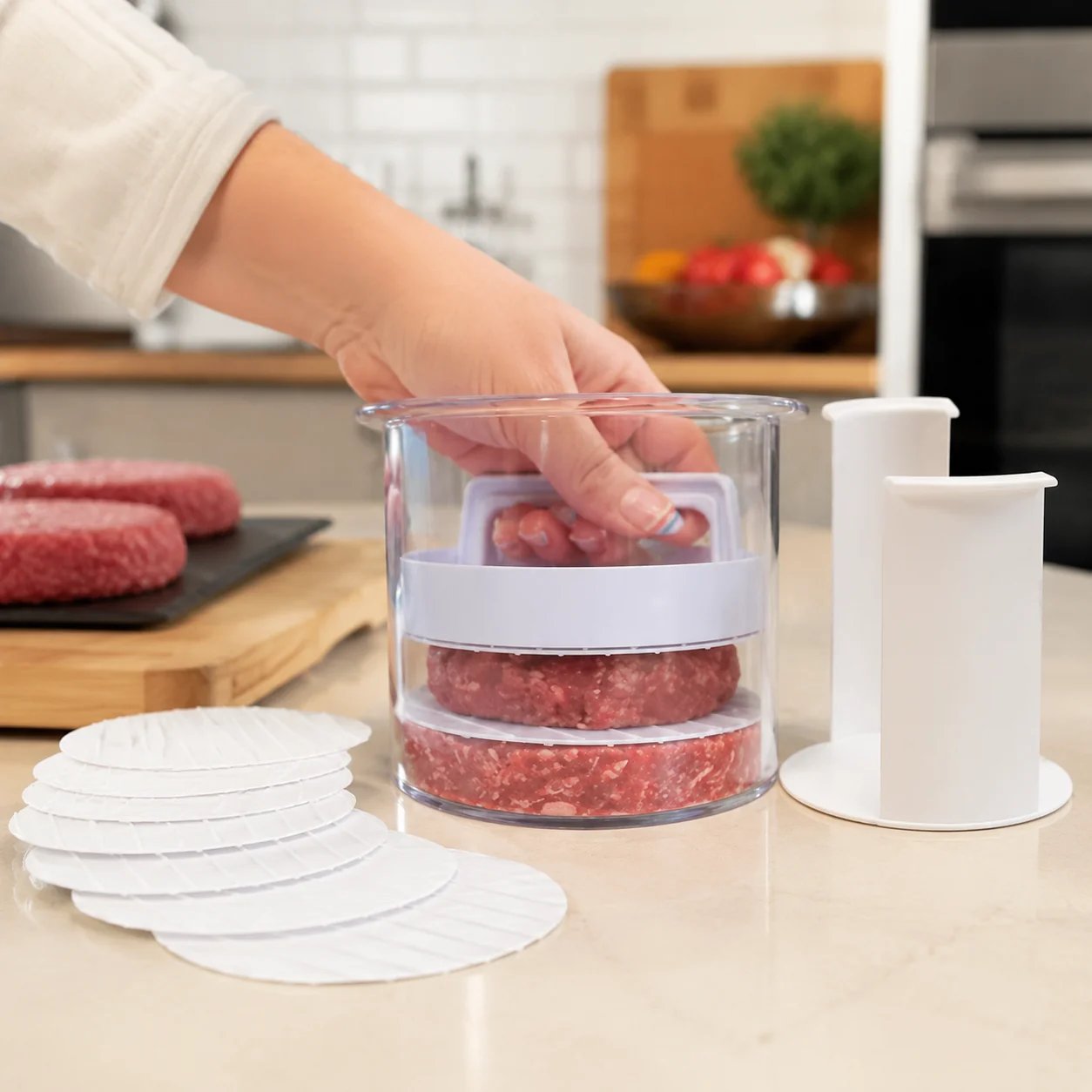 🎉🔥 50% OFF - 🍔 Burger Patty Maker for Easy Homemade Burgers