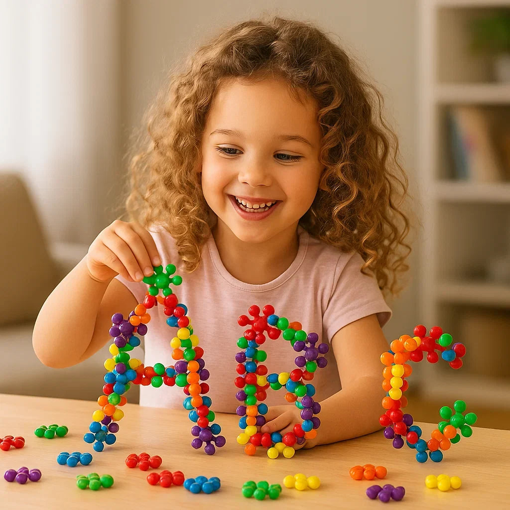Creative Montessori Snowflake Building Blocks