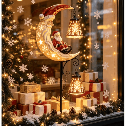 🎅Christmas Early Discount 49% Off - 🔥Santa’s Moonlight Lantern Solar Garden Stake⛄
