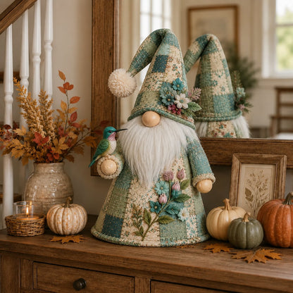 🔥LAST DAY 49% OFF 🐦 Patchwork Bird Gnome Light | Farmhouse Holiday Decor