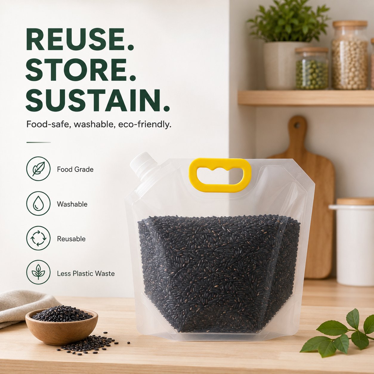 🌾 Moisture-Proof Airtight Grain Storage Bag