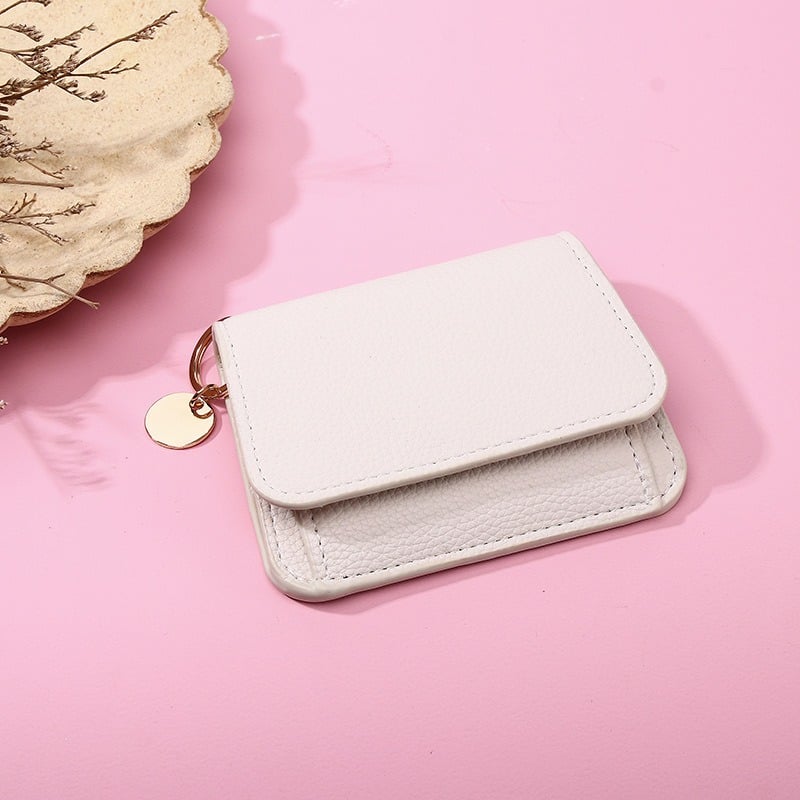 💖Hot 59% OFF🌹RFID Short Wallets for Women – Fashionable Card Holder with Key Ring & Coin Purse