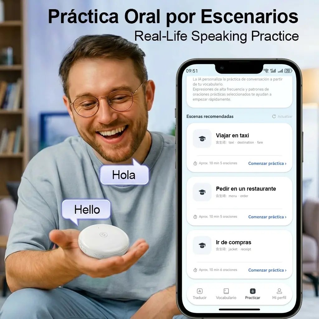 Spanish & English Practice Companion – Supports 165 Languages