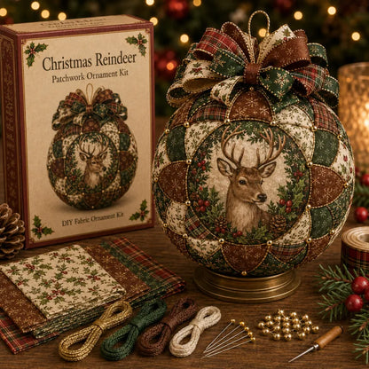 🎄 Christmas Classics Patchwork Ornament DIY Kit