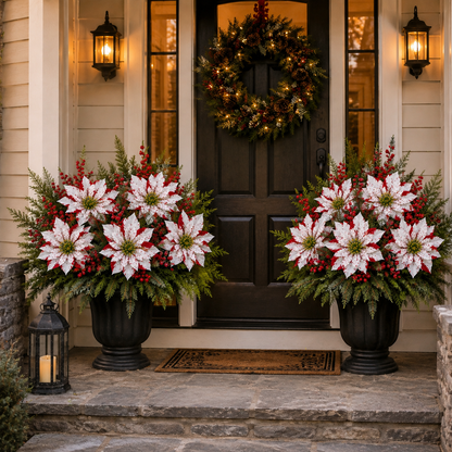 ❀Last Day 64% OFF🔥Christmas Poinsettia Planter Inserts