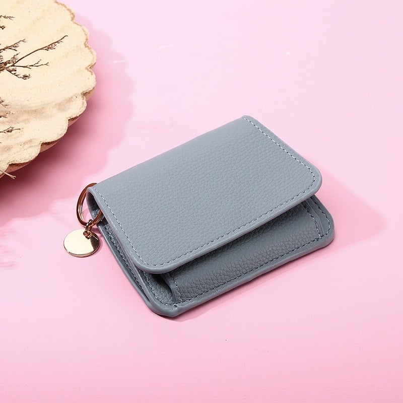 💖Hot 59% OFF🌹RFID Short Wallets for Women – Fashionable Card Holder with Key Ring & Coin Purse