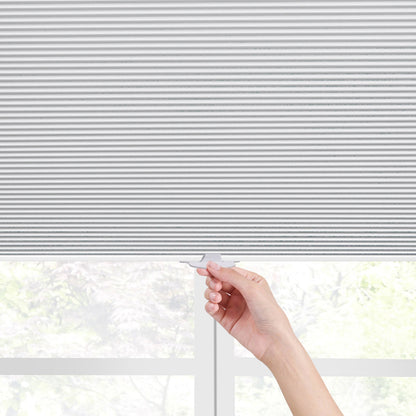 Cordless No Drill Cellular Shades – Custom Size Blackout Honeycomb Shades for Windows