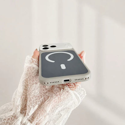 Magnetic Contrast Color Phone Case